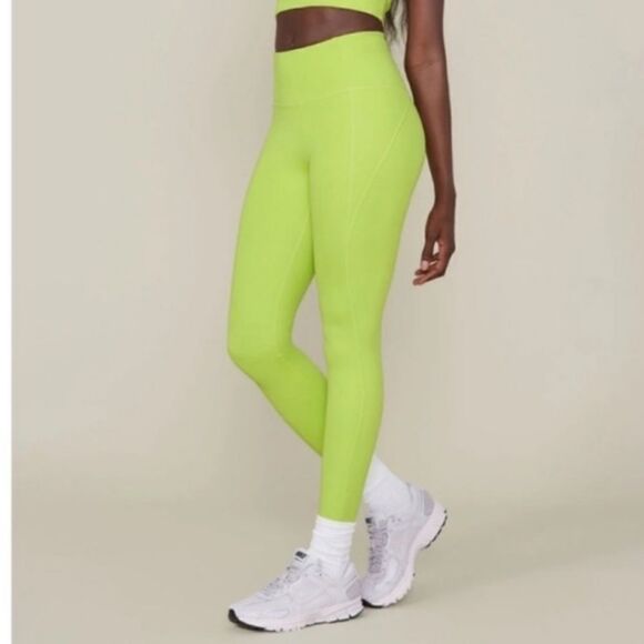 Girlfriend Collective Compressive High Rise Leggings Key Lime Size Small - Picture 1 of 5
